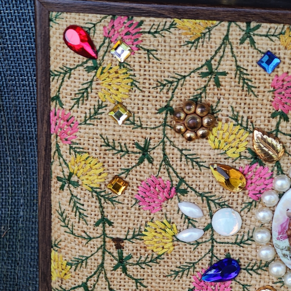 Vintage Stylecraft Miami Courting Cameo Wooden Handbag - Picture 4 of 8
